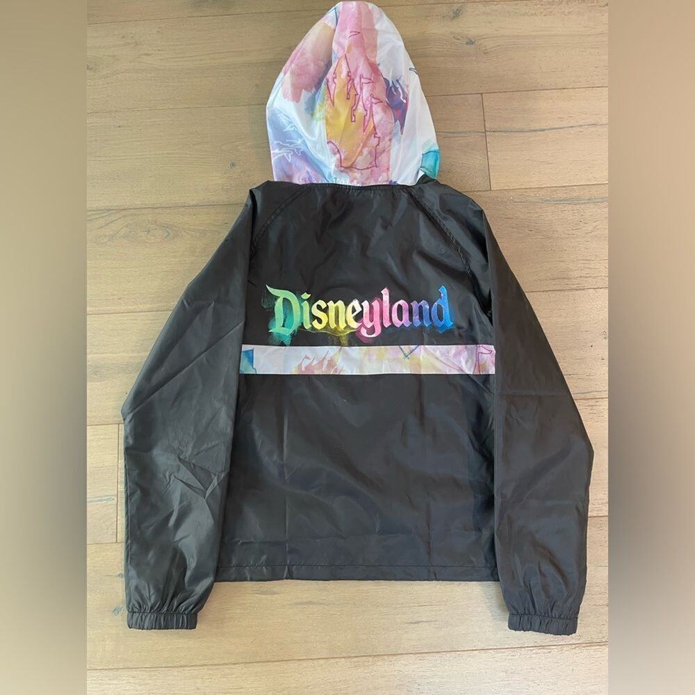 Disney Disneyland Spring Tie Dye Windbreaker Rain Coat jacket New size Small